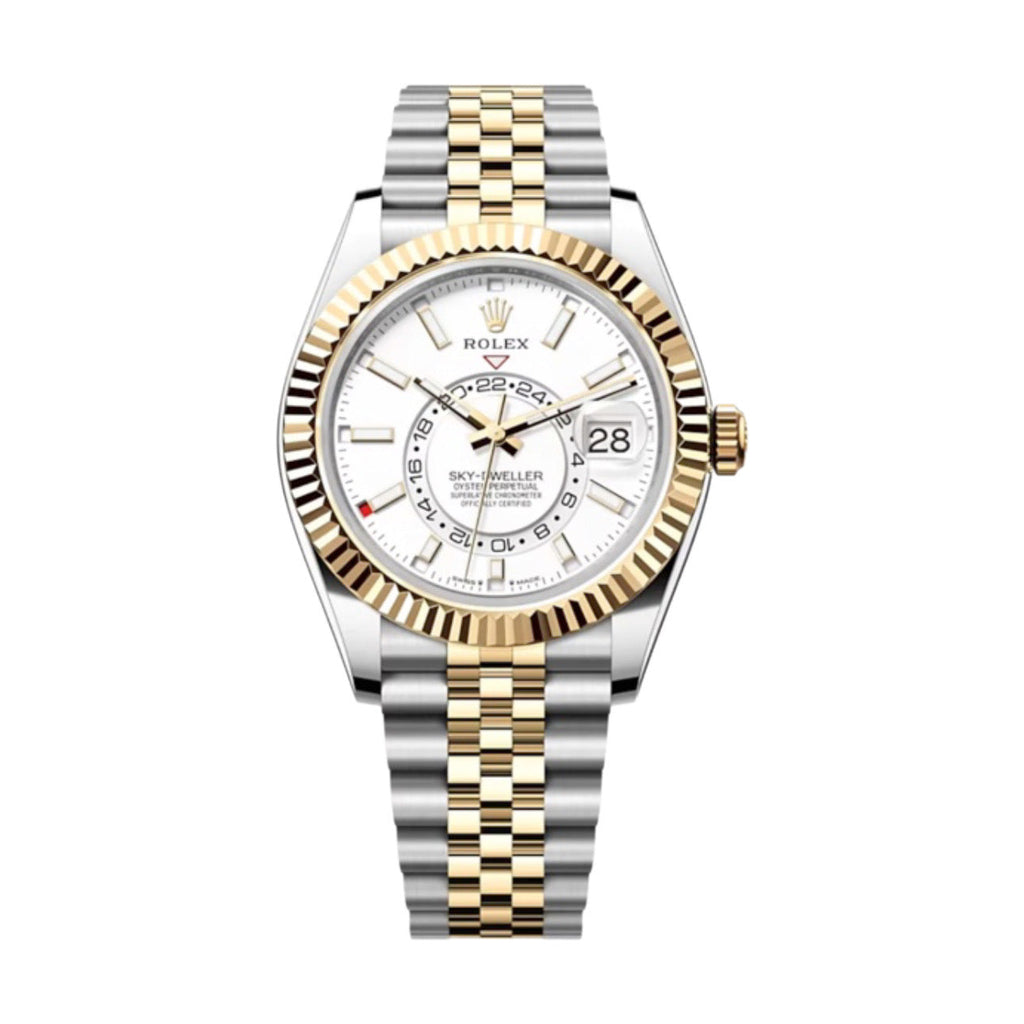 2023 Release Rolex, Sky-Dweller, Intense white dial, Jubilee bracelet, Oystersteel and 18k yellow gold Two Tone Watch 336933