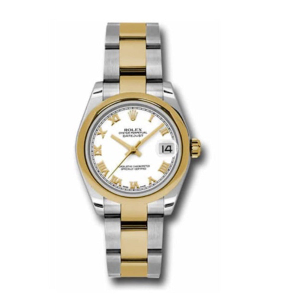 Rolex, Datejust 31 Watch White dial, Smooth Bezel, Steel and Yellow Gold Oyster Bracelet, 178243 wro