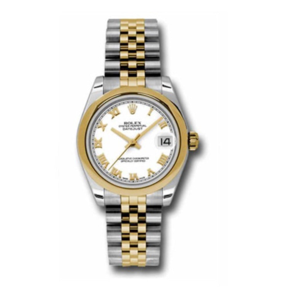 Rolex, Datejust 31 Watch White dial, Smooth Bezel, Steel and Yellow Gold Jubilee Bracelet, 178243 wrj