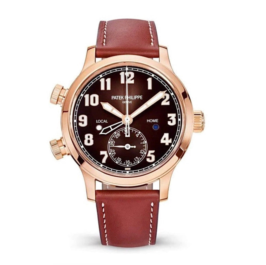 Patek Philippe, Complications 18k Rose Gold 7234R-001 with Brown Sunburst dial Watch