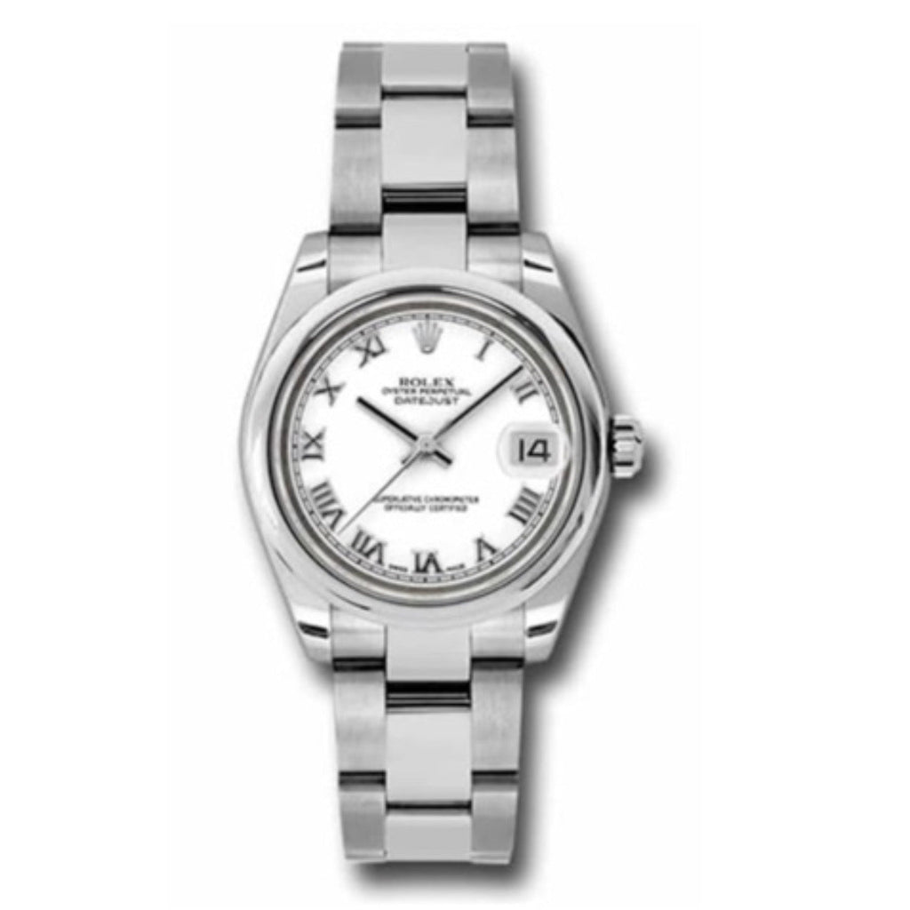 Rolex, Datejust 31 Watch White dial, Smooth bezel, Stainless Steel Oyster 178240-0031