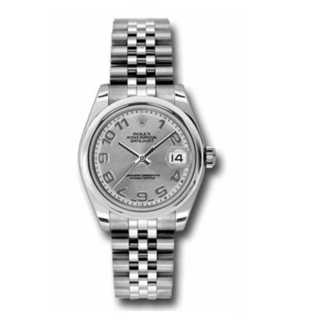 Rolex, Datejust 31 Watch Silver dial, Smooth bezel, Stainless Steel Jubilee 178240 scaj