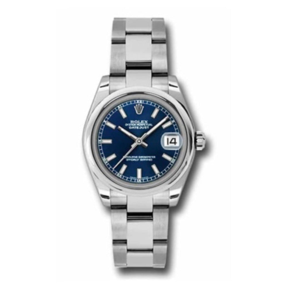 Rolex, Datejust 31 Watch Blue dial, Smooth bezel, Stainless Steel Oyster 178240-0023