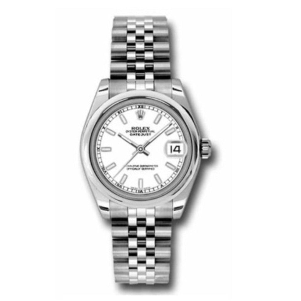 Rolex, Datejust 31 Watch White dial, Smooth bezel, Stainless Steel Jubilee 178240-0015