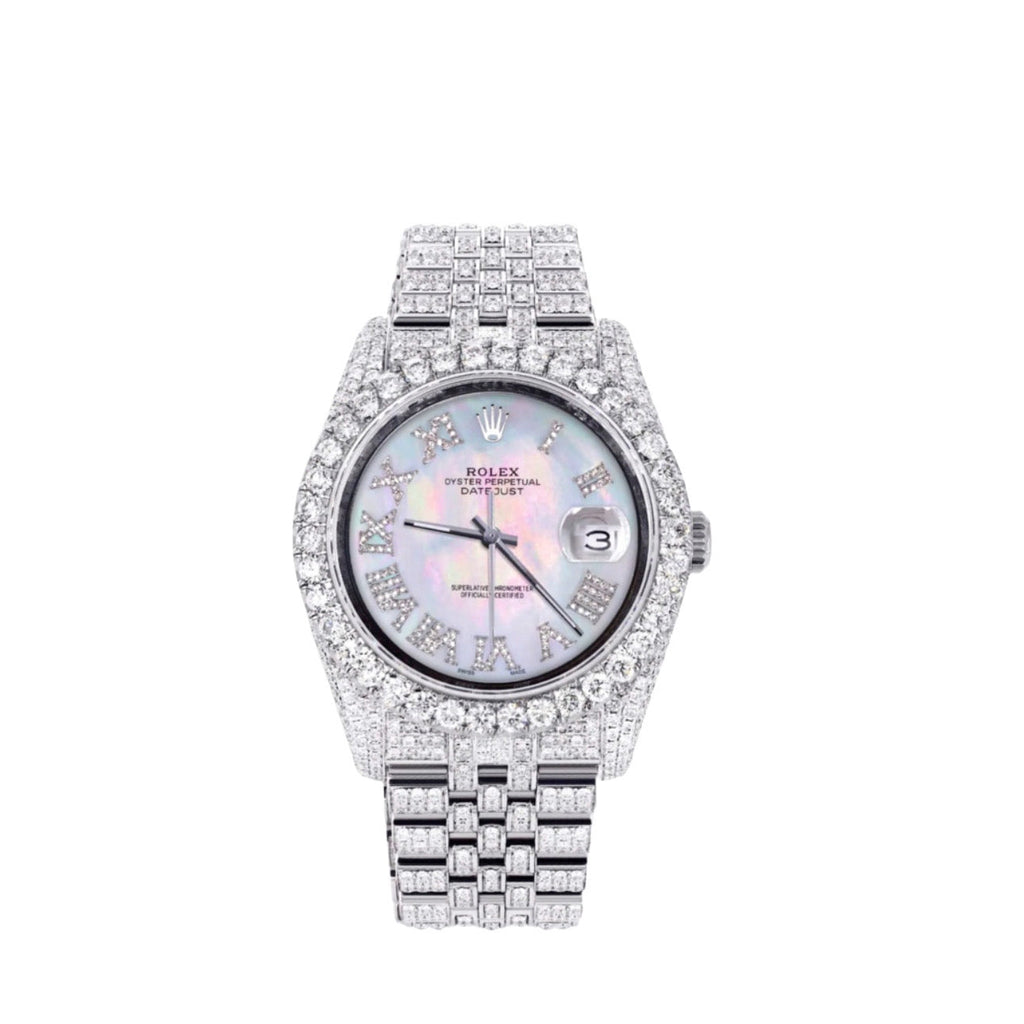 Rolex, Datejust 36 Aftermarket Diamonds Stainless Steel Watch 116200