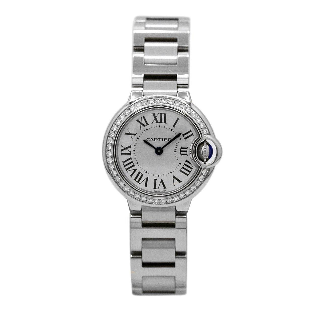 Cartier, Ballon Bleu Stainless Steel w/ Silver Opal Dial Watch, Ref. # W4BB0015