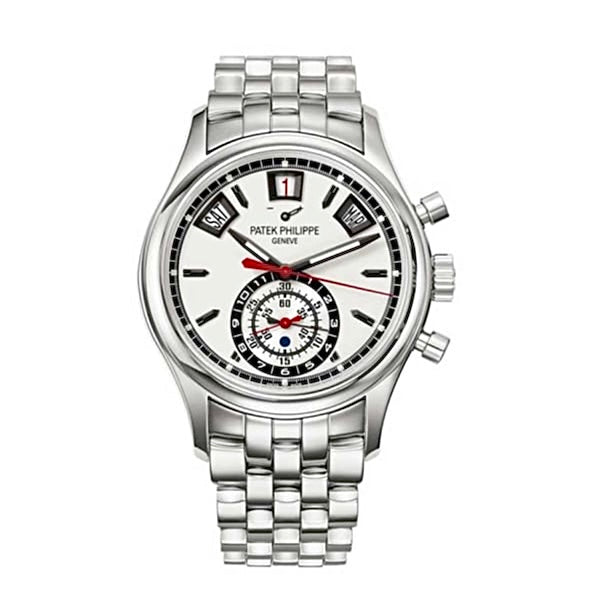 Patek Philippe, Grand Complications Chronograph Silver Dial Stainless Steel Mens Watch 5960-1A