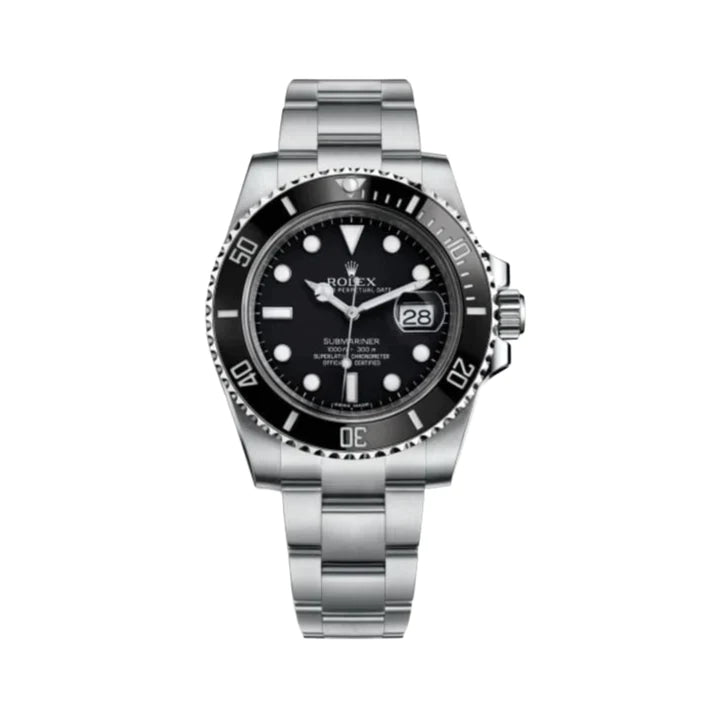 Rolex, Submariner 40 mm, Stainless Steel Oyster bracelet, Black dial Black bezel, Men's Watch 116610ln-0001