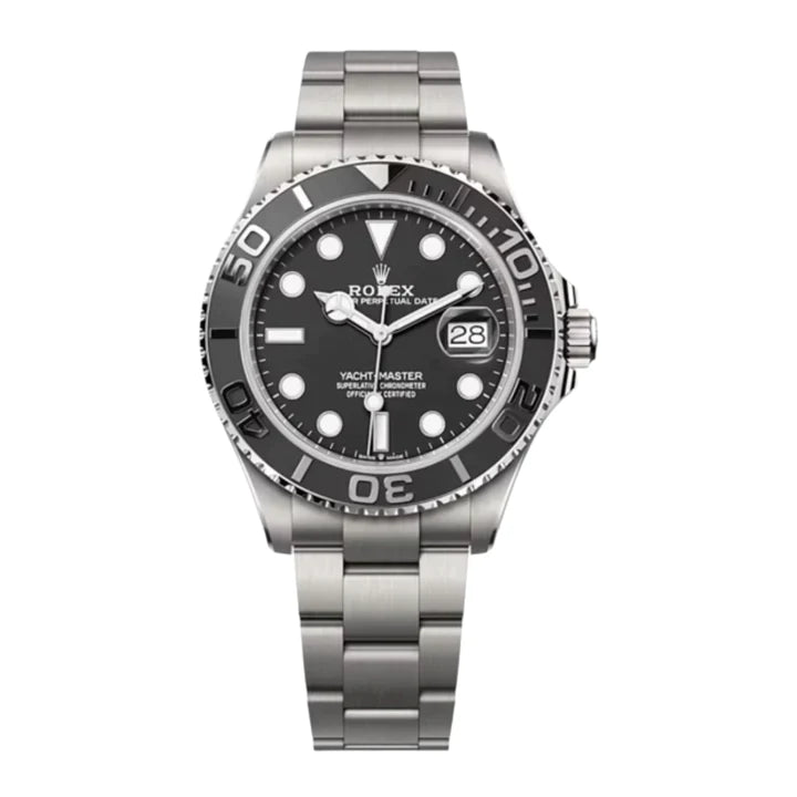 Rolex, Yacht-Master, Intense black dial, Oyster bracelet, RLX titanium Watch 226627