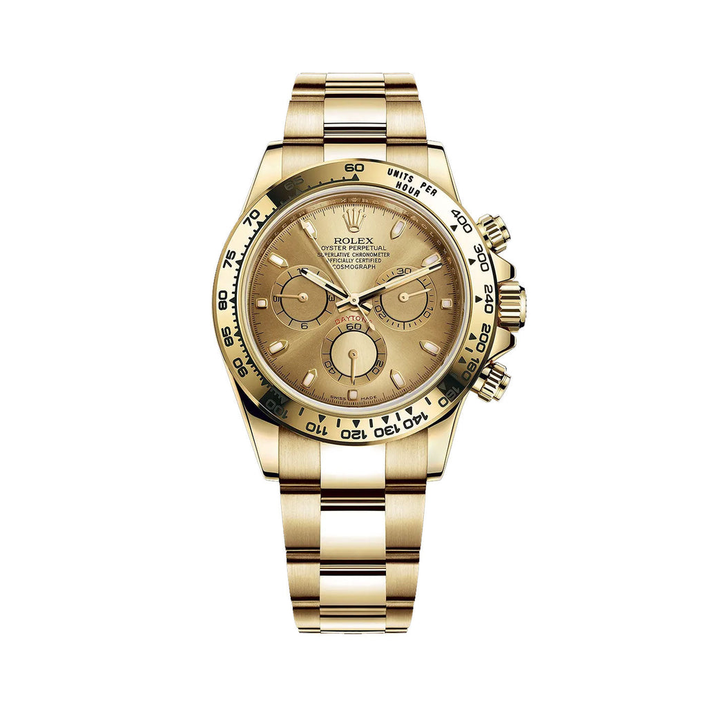 Rolex, Cosmograph Daytona Champagne Dial 18kt Yellow Gold Oyster bracelet Men's Watch 116508-0003