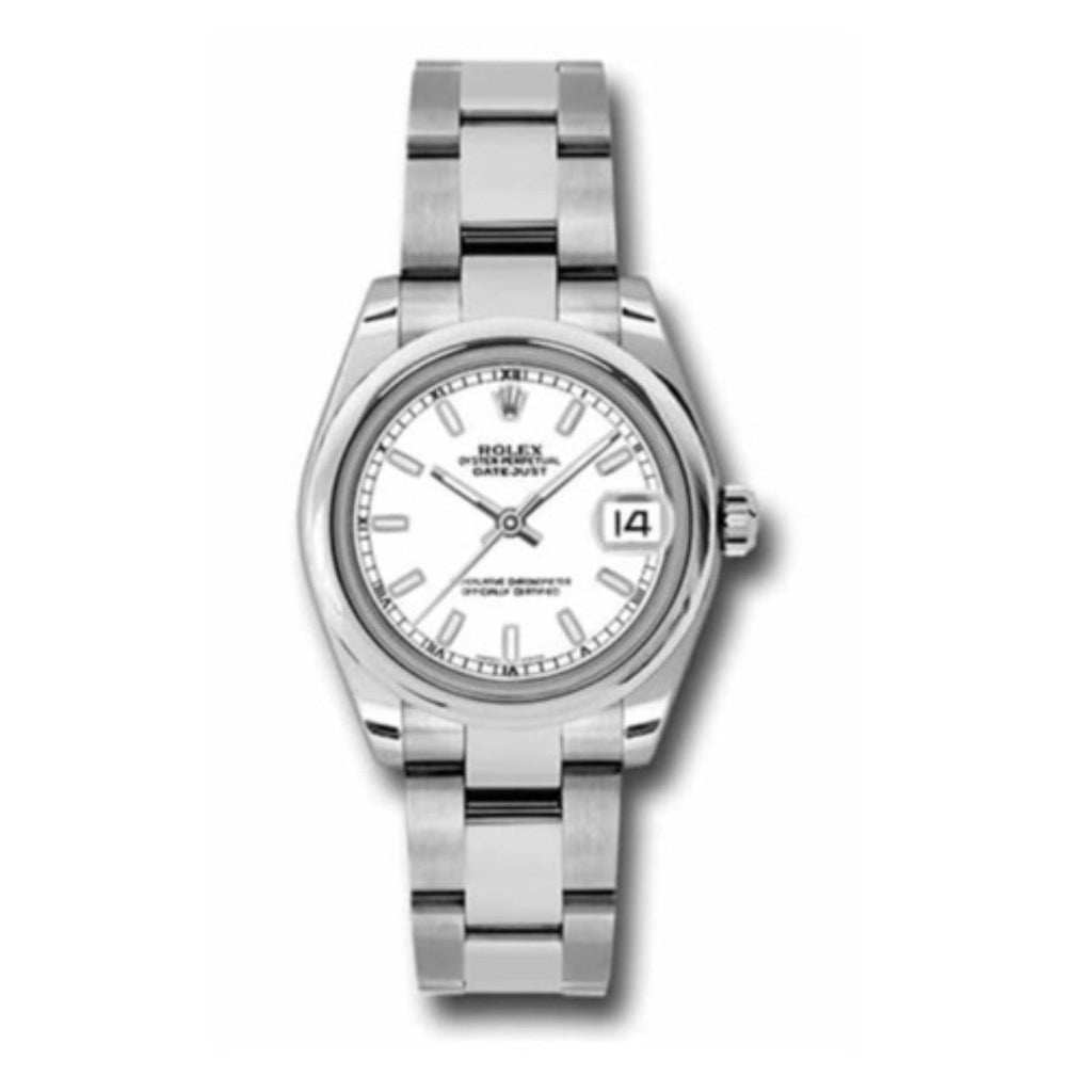 Rolex, Datejust 31 Watch White dial, Smooth bezel, Stainless Steel Oyster 178240-0024