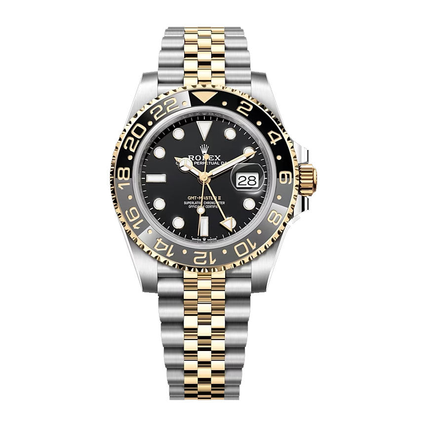 2023 RELEASE Rolex, GMT-Master II Black dial, Jubilee bracelet, Oystersteel and yellow gold Watch 126713GRNR