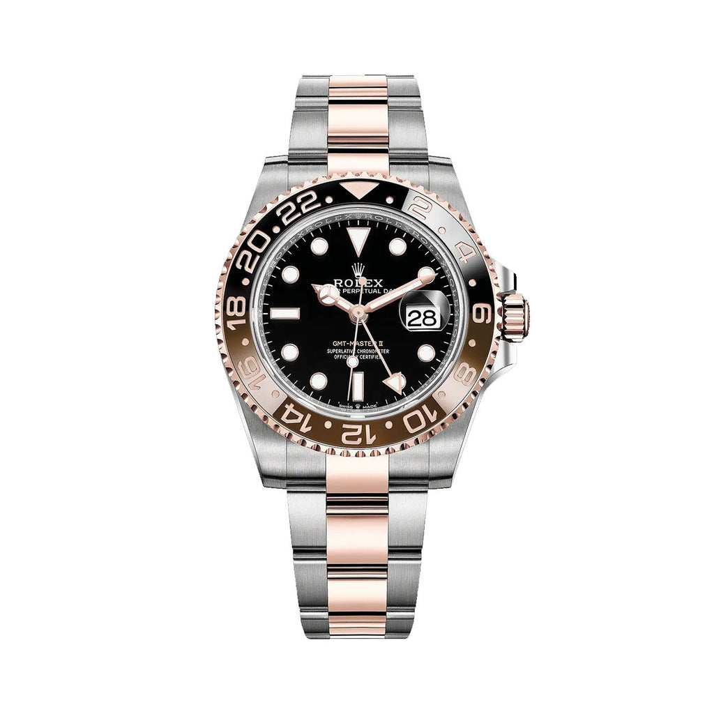 Rolex, GMT-Master II Root Beer Two Tone Black Dial Ref 126711chnr-0002