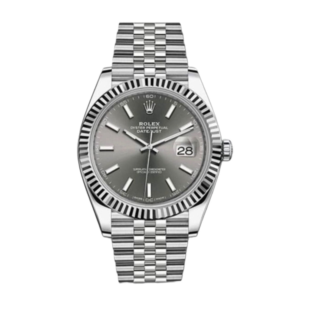 Rolex Datejust 41mm Ref 126334 0014 Rhodium Grey Dial Stainless