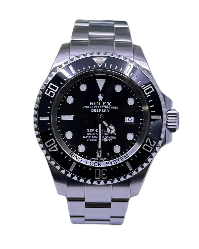 Rolex, Sea Dweller DEEPSEA Black dial Watch Oyster Bracelet Stainless Steel Mens 116660