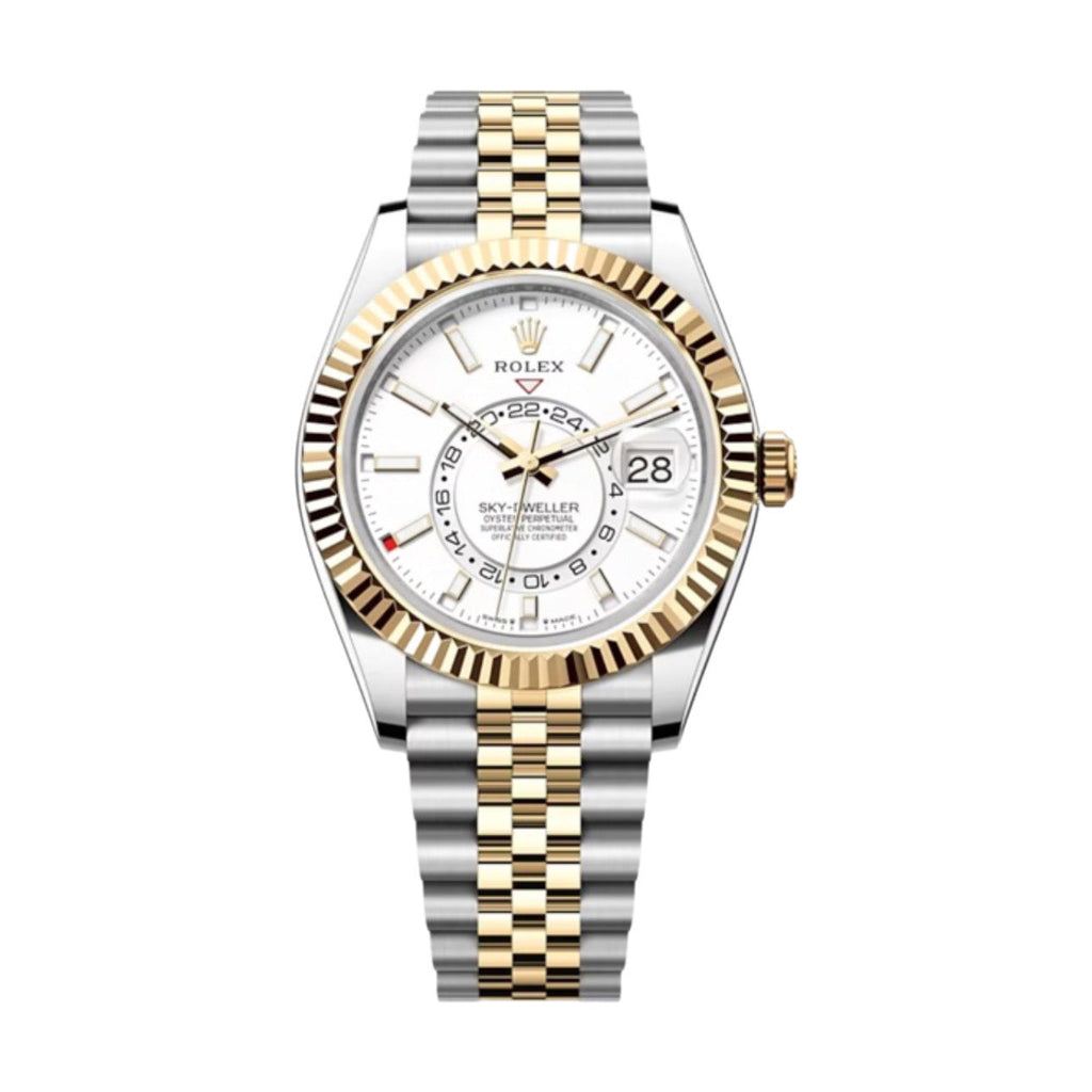 Rolex, Sky-Dweller, Intense white dial, Jubilee bracelet, Oystersteel and 18k yellow gold Two Tone Watch 336933