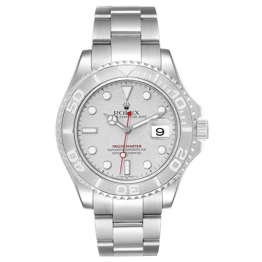 Rolex, Yacht-Master 40mm, Stainless Steel, Platinum dial, Watch 16622