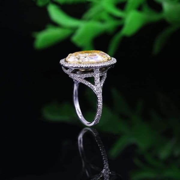 Amazing 18k White Gold Engagement Ring with 10.11ct. Total Diamond H3432, Fashion decoration