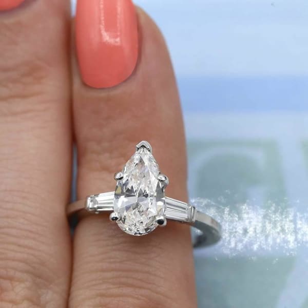 Amazing Platinum Engagement Ring with 2.05ct. Total Diamond Weight ENG-25009, enlarged image