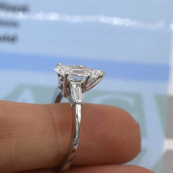 Amazing Platinum Engagement Ring with 2.05ct. Total Diamond Weight ENG-25009, side