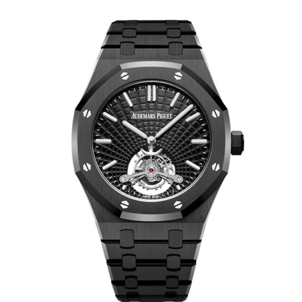 Audemars Piguet Royal Oak Tourbillon Extra-Thin Black Ceramic 41mm Black  Dial 26522CE.OO.1225CE.01