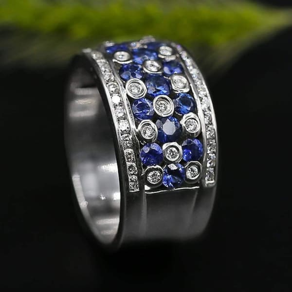 Beautiful Half-Way Fashion Diamond Ring RN-2555