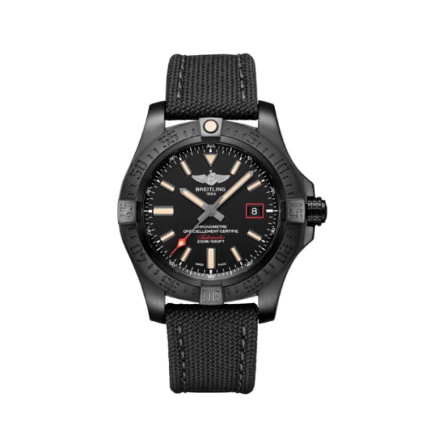 Breitling, Avenger Blackbird, Black DLC coated titanium, 48mm Watch, Ref. # V17310101B1W1