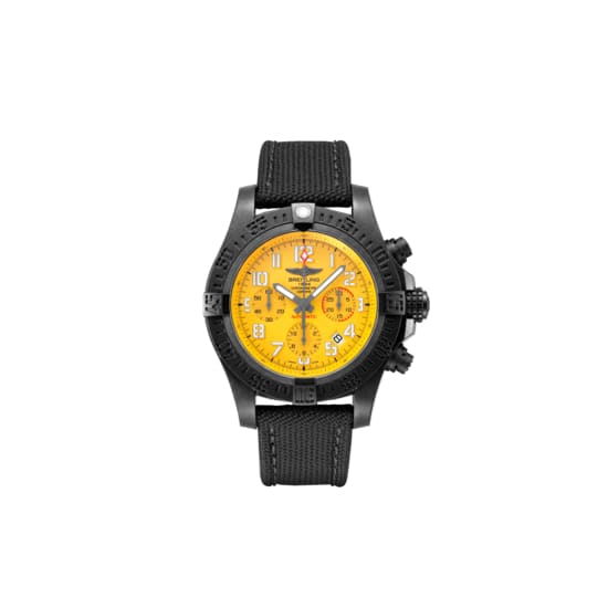 Breitling, Avenger Hurricane 12H 45, Exclusive Ultralight Polymer Breitlight, 45mm, Yellow dial Watch, Ref. #  XB0180E41I1W1