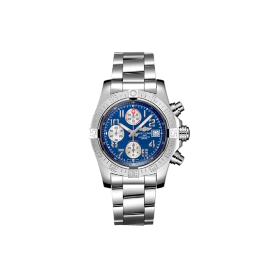 Breitling, Avenger II, 43mm, Stainless Steel, "Mariner Blue" dial Watch, Ref. # A13381111C1A1