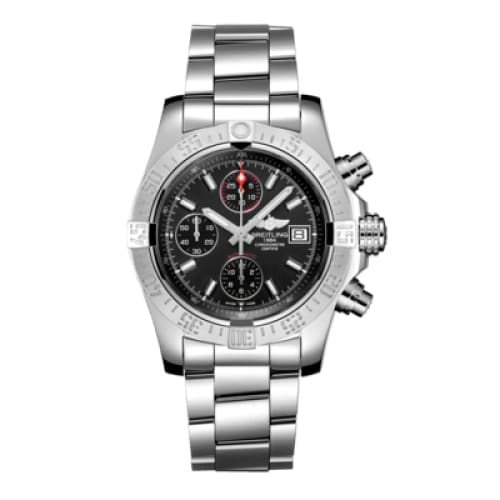 Breitling, Avenger II, 43mm, Stainless Steel, "Volcano Black" dial Watch, Ref. # A13381111B1A1