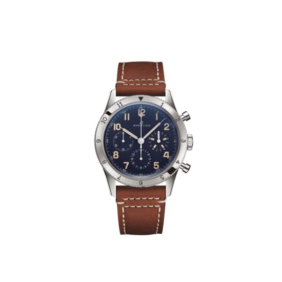 Breitling, AVI 1953 Edition, Platinum, Blue dial, 41mm Watch, Ref. # LB0920131C1X1