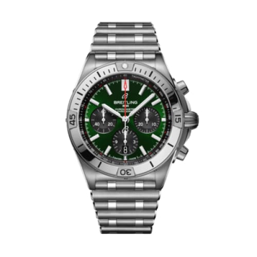 Breitling, Chronomat B01 42 Bentley, Stainless Steel, Green dial Watch, Ref. # AB01343A1L1A1