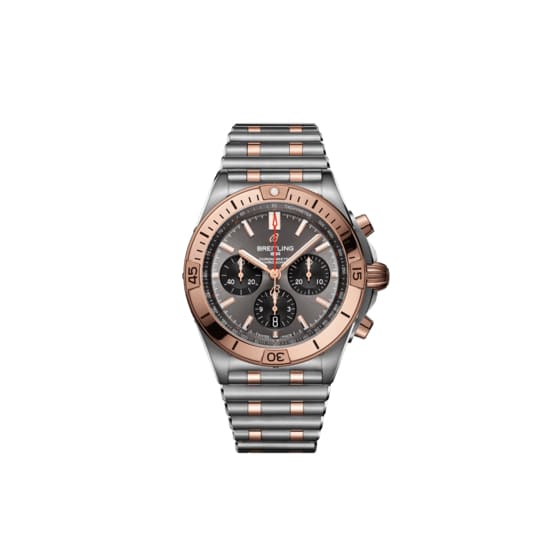 Breitling, Chronomat B01 42, Stainless Steel and 18k Red Gold, Anthracite grey dial Watch, Ref. # UB0134101B1U1