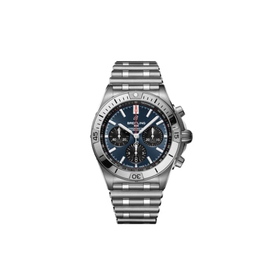 Breitling, Chronomat B01 42, Stainless Steel, Blue dial Watch, Ref. # AB0134101C1A1