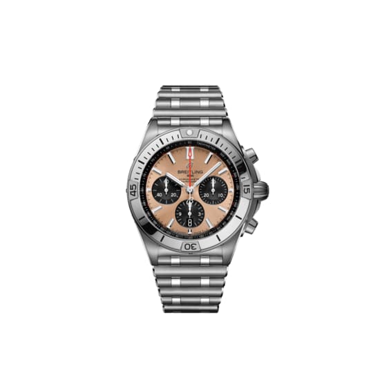 Breitling, Chronomat B01 42, Stainless Steel, Copper-colored dial Watch, Ref. # AB0134101K1A1