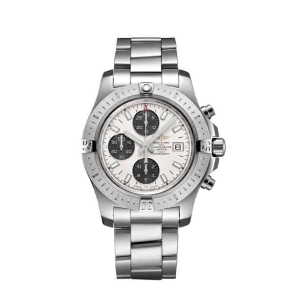 Breitling Colt Chronograph Automatic 44mm, Stainless Steel, Stratus silver  dial, Watch A13388111G1A1