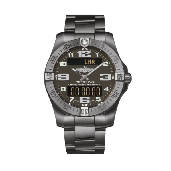 Breitling, Men’s AEROSPACE EVO, 43mm, Titanium, Anthracite dial Watch, Ref. #  E79363101F1E1