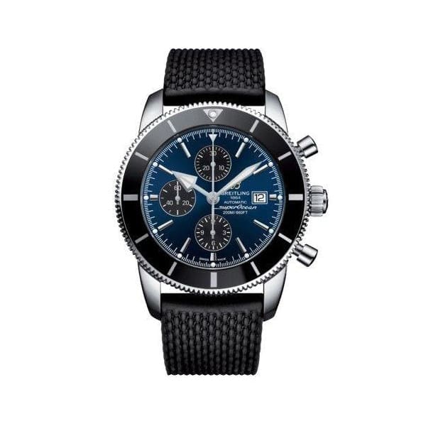 Breitling, Men’s Superocean Heritage II Chronograph 46, Stainless Steel, Blue dial Watch, Ref. # A13312121C1S1