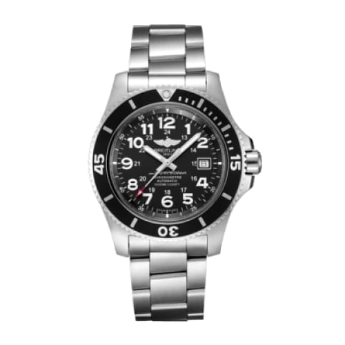 Breitling, Men’s Superocean II 44, Stainless Steel, Black dial Watch, Ref. # A17392D71B1A1