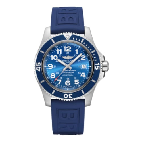 Breitling, Men’s Superocean II 44, Stainless Steel, Gun Blue dial Watch, Ref. # A17392D81C1S1