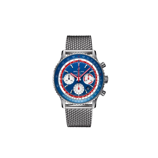 Breitling Navitimer B01 Chronograph 43 Pan Am, Stainless Steel, Blue dial, AB01212B1C1A1