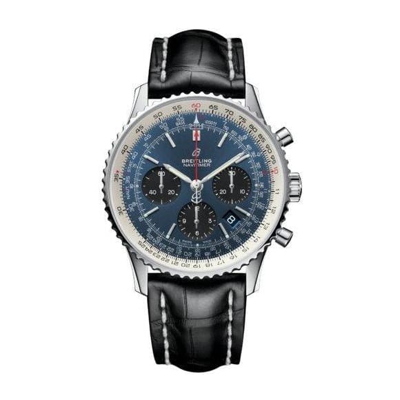 Breitling, NAVITIMER B01 CHRONOGRAPH 43, Stainless Steel, Blue dial Watch, Ref. # AB0121211C1P3