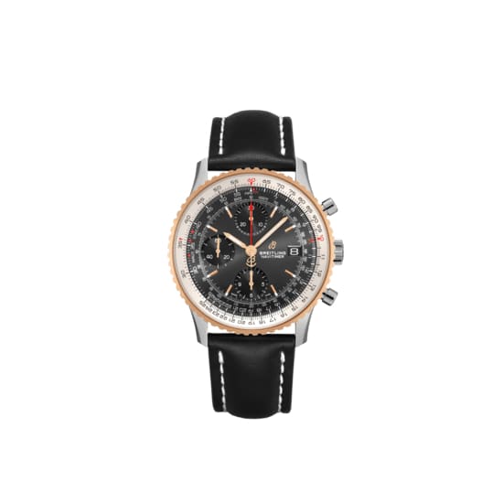 Breitling Navitimer Chronograph 41 Stainless Steel and 18K Red Gold Black dial Watch 41mm U13324211B1X2