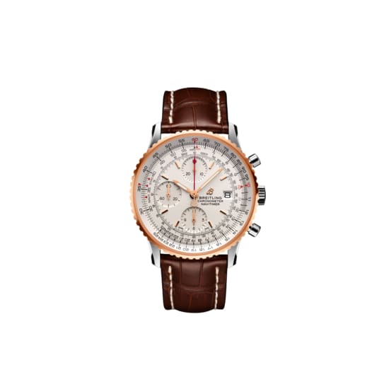 Breitling Navitimer Chronograph 41 Stainless Steel and 18K Red Gold Mercury Silver dial Watch 41mm U13324211G1P2