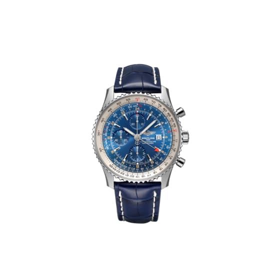 breitling blue dial watch