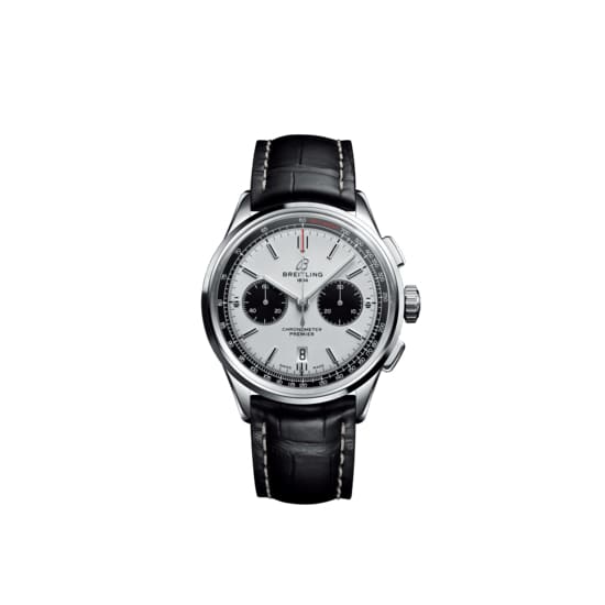 Breitling Premier B01 Chronograph 42, Stainless Steel, Silver 'Panda' dial, AB0118221G1P1