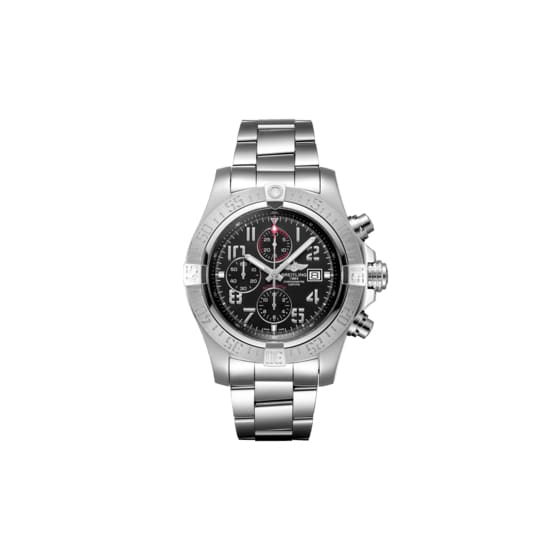 Breitling, Super Avenger II, 48mm, Stainless Steel, Volcano Black dial Watch, Ref. # A13371111B2A1