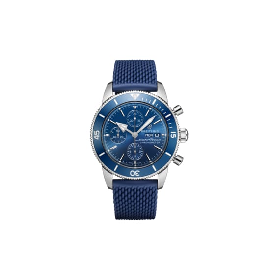 Breitling, Superocean Heritage Chronograph 44, Stainless Steel, Blue dial Watch, Ref. # A13313161C1S1