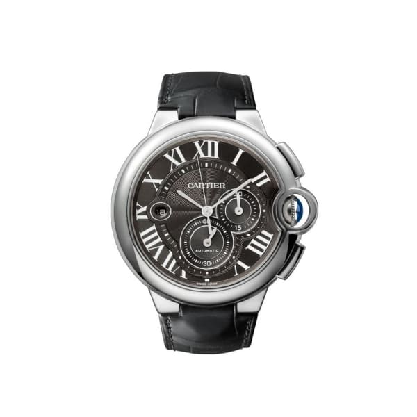 Cartier, Ballon Bleu Black Dial Chronograph Mens Watch, Ref. # W6920052