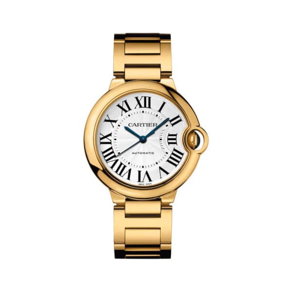 Cartier Ballon Bleu Medium 18k Yellow Gold Watch W69003Z2